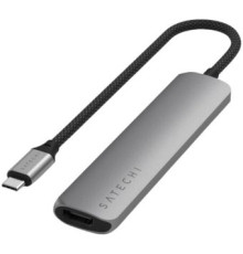 Док-станция Satechi 6-in-1 USB-C Slim Multiport Adapter ST-P6SM серый