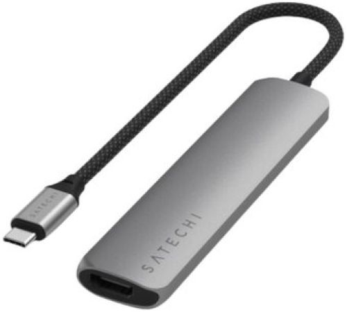 Док-станция Satechi 6-in-1 USB-C Slim Multiport Adapter ST-P6SM серый