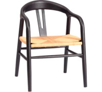 Стул TetChair Vali дерево вяз/бечевка черный