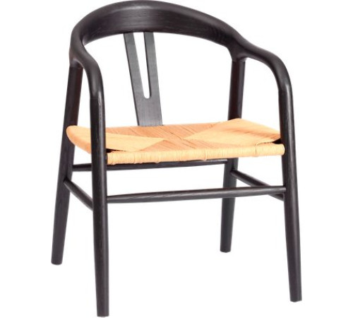 Стул TetChair Vali дерево вяз/бечевка черный