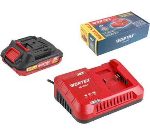Аккумулятор с зарядным устройством Wortex 2329017 18В/2 Ah + 18В