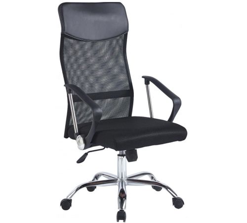 Кресло Situp Flay chrome сетка black/black