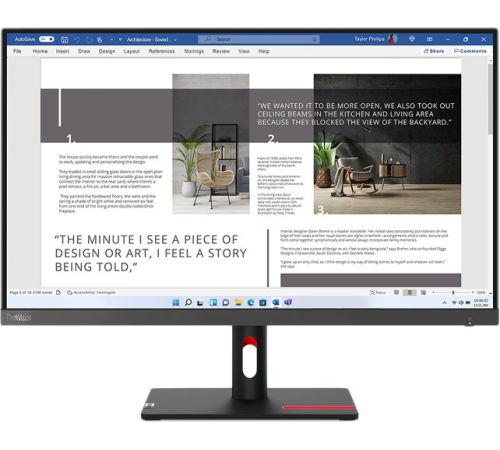 Монитор Lenovo ThinkVision S27i-30 63DFKAT4EU