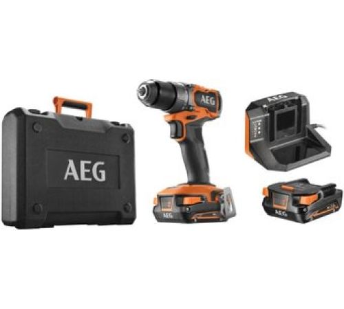 Дрель-шуруповерт AEG Powertools BS18SBL2-202C 4935480056 с 2-мя АКБ, кейс