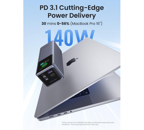 Внешний аккумулятор Ugreen PB722 25000mAh серый