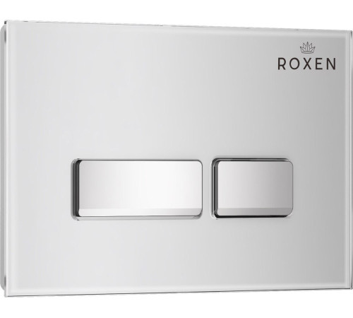 Унитаз подвесной Roxen Royal Matt в комплекте с инсталляцией StounFix Dual Fresh 6 в 1 968291 кнопка: белый/хром