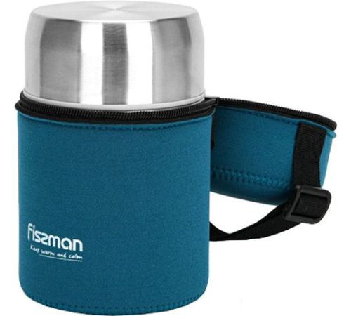 Термос для еды Fissman 9857 900мл синий чехол