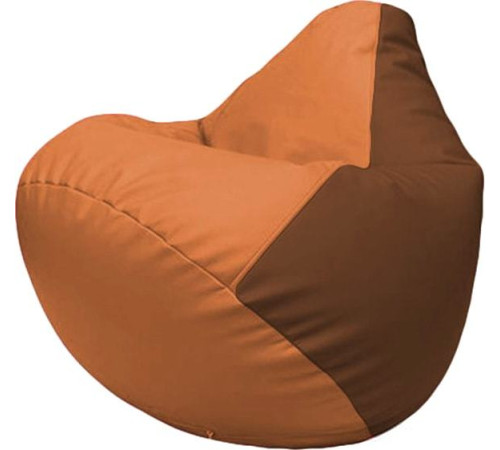 Кресло-мешок Flagman Груша Макси Г2.3-2007 оранжевый/коричневый