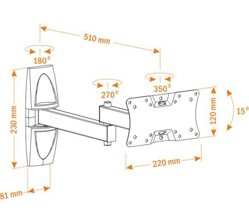 Кронштейн для телевизора Holder LCDS-5064
