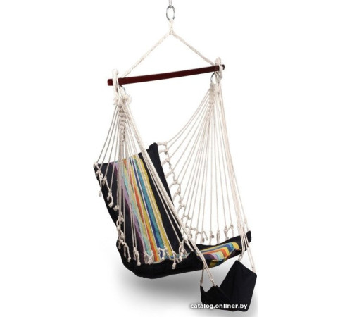 Кресло-гамак Indigo IN185 черный/радуга