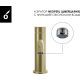 Комплект смесителей Oliveeka OL-669017+88139017-BG золотой матовый