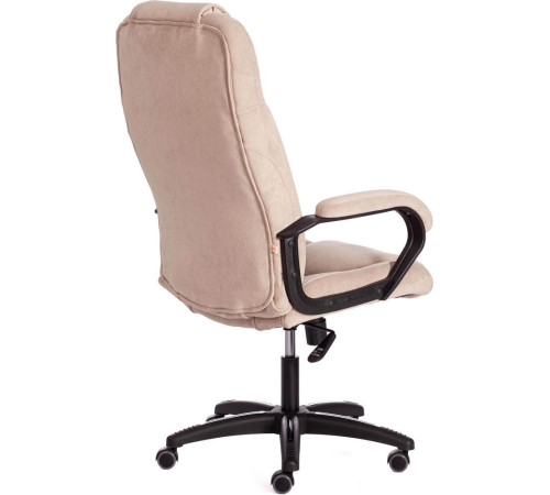 Кресло TetChair Bergamo флок, хром/бежевый