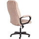 Кресло TetChair Bergamo флок, хром/бежевый