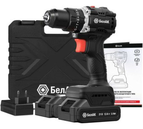 Дрель-шуруповерт БелАК БАК.53314 с 2-мя АКБ, кейс