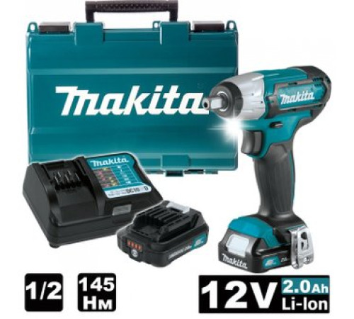 Гайковерт Makita TW141DWAE с 2-мя АКБ, кейс