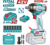 Гайковерт Total TIWLI42602 с 2-мя АКБ, кейс