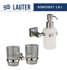 Набор аксессуаров для ванной Lauter 21SH6081 + 21SH6171 Chrome, 2 предмета