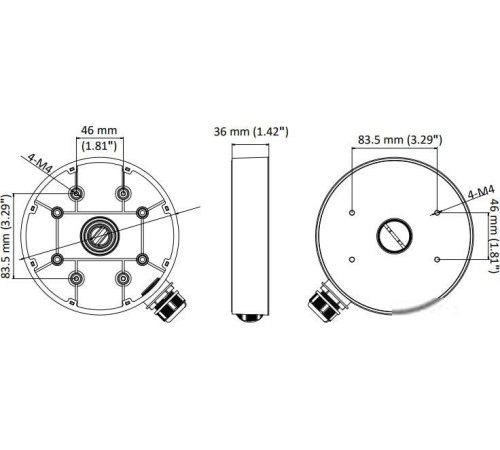 Крепление для камер видеонаблюдения Hikvision DS-1280ZJ-DM55