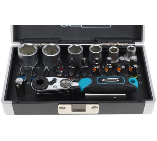 Набор торцевых головок и бит GROSS 11361 26 предметов