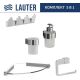 Набор аксессуаров для ванной Lauter 21TS3018 + 21TS3020 + 21TS3008 + 21TS3014 + 21TS3007 Chrome, 5 предметов