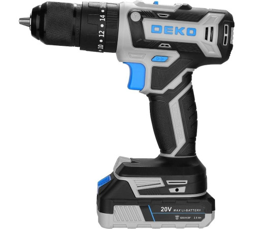 Ударная дрель-шуруповерт Deko DKCID20FU-Li 083-1119 с 1-им АКБ