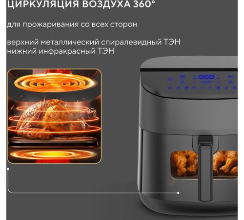 Аэрогриль аэрофритюрница Hyundai HYF-5457