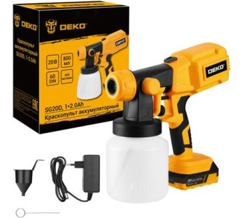 Краскораспылитель Deko SG20D 081-1072 с 1-им АКБ