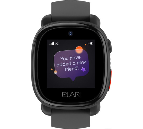Детские умные часы Elari KidPhone 4G Lite черный