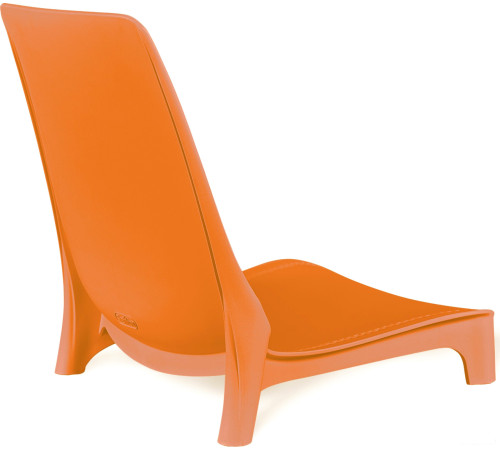 Стул Sheffilton SHT-S75 оранжевый/хром лак