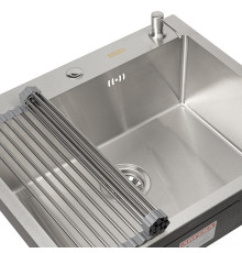 Кухонная мойка ARFEKA ECO AR мойка 600*500, роллер-мат, дозатор SATIN