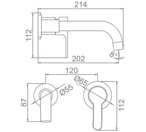 Смеситель Ledeme L1003-1