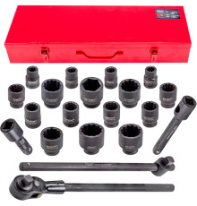 Набор трещотка с головками ForceKraft FK-6212-9MPB 21 предмет