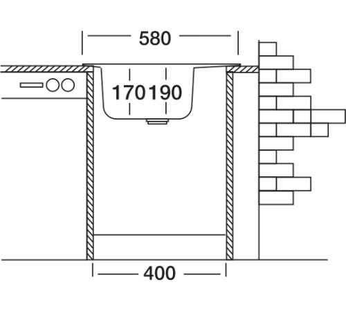 Кухонная мойка  Kromevye Triton EC 196 D