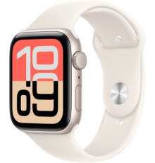 Умные часы Apple Watch SE 3 44 мм алюминиевый корпус, звездный свет/звездный свет, спортивный силиконовый ремешок M/L