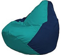 Кресло-мешок Flagman Груша Медиум Г1.1-286 бирюзовый/тёмно-синий