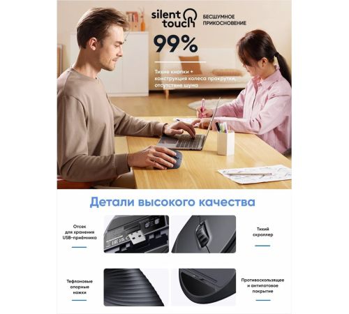 Вертикальная мышь Ugreen M571 55916 черный