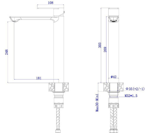 Смеситель AV Engineering AVLES0-BW1