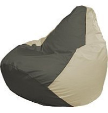 Кресло-мешок Flagman Груша Медиум Г1.1-365 темно-серый/светло-бежевый
