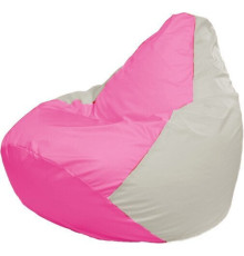 Кресло-мешок Flagman Груша Макси Г2.1-205 белый/розовый