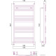 Полотенцесушитель Сунержа Аркус 1000x500 00-0251-1050