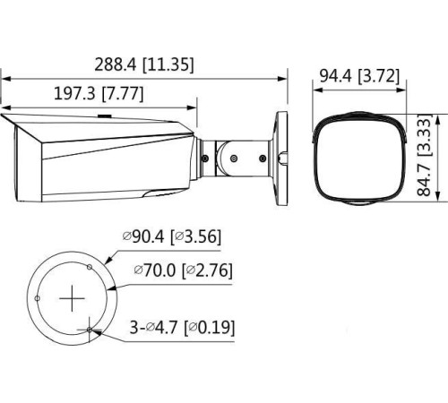 IP-камера Dahua DH-IPC-HFW3449T1P-AS-PV-0280B