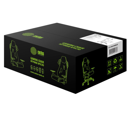 Кресло CACTUS CS-CHR-090BLW черный/белый