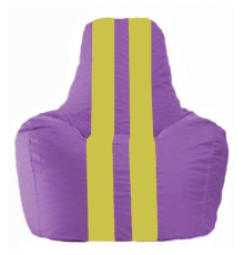 Кресло-мешок Flagman Спортинг С1.1-100 сиреневый/желтый