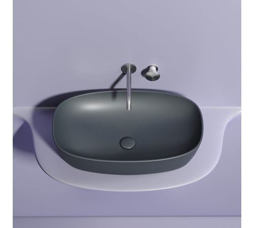 Умывальник Ceramica Nova Element CN6049MDH темный антрацит матовый