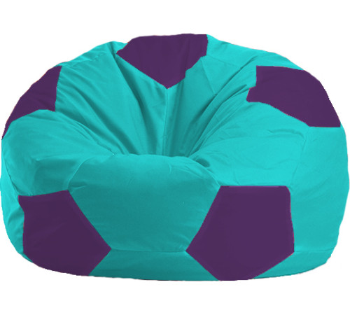 Кресло-мешок Flagman Мяч Стандарт М1.1-285 бирюзовый/фиолетовый