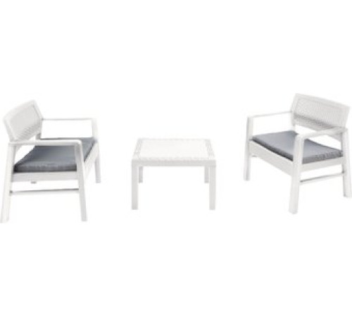 Набор садовой мебели Ipae Progarden Kraka KRK05CCB белый