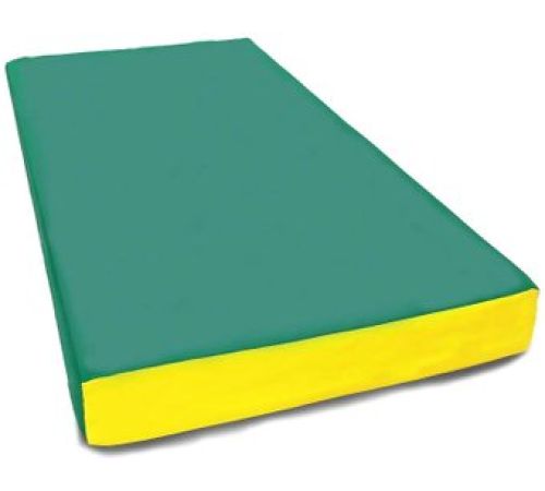 Cпортивный мат КМС №1 100x50x10 зеленый/желтый