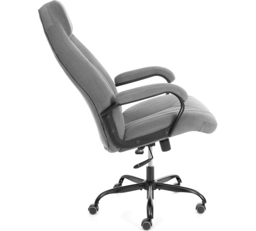 Офисное кресло TetChair Boss metalBL велюр, серый, 29
