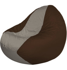 Кресло-мешок Flagman Classic К2.1-66 коричневый/серый темный