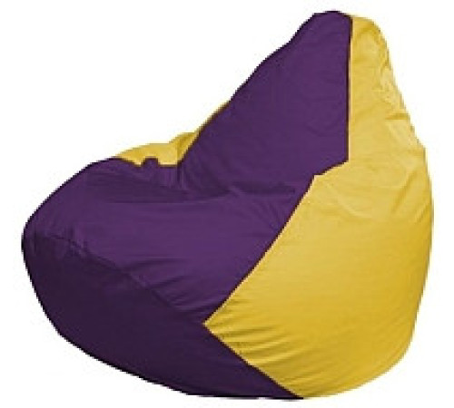 Кресло-мешок Flagman Груша Мини L Г0.1-35 фиолетовый/желтый